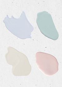 Color smear element psd paint texture collection