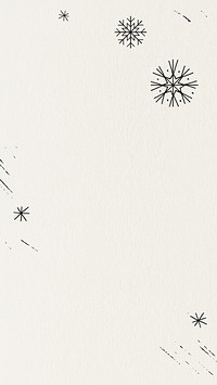 Minimal snowflake Christmas lock screen with design space