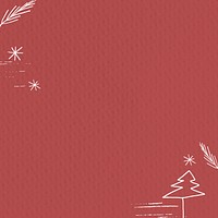 Red Christmas social media post background with design space