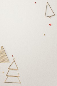 Gold Christmas social media banner background with design space