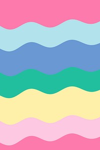 Colorful striped cute background banner