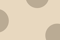 Half circles brown pattern on beige background