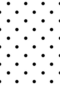 Psd black and white polka dot cute pattern banner