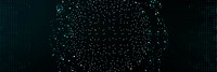 Particle data dots digital black background