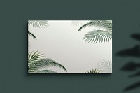 Business card mockup, tropical editable design psd