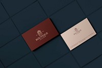 Classic business card mockup psd corporate identity design