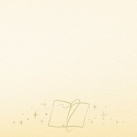 Yellow background with doodle tome book