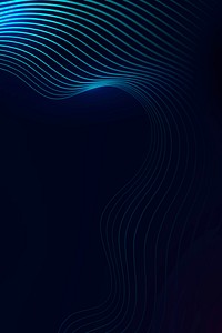 Digital technology background vector with abstract wave border