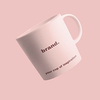 Ceramic coffee mug mockup, product design  psd