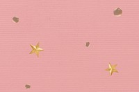 Pink aesthetic texture background, stars paper craft