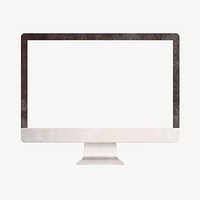 Desktop screen, digital device with blank space vector