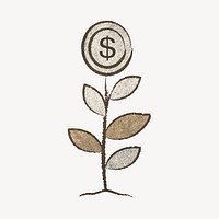 Money tree, finance, business illustration vector