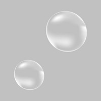 Floating bubbles, clear, transparent design psd