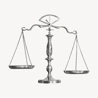 Scales of Justice, court, law firm symbol psd