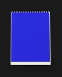 Desk calendar, blue 3D rendering design