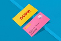 Colorful, funky business card, branding design