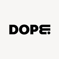 Dope, business logo template, professional design vector