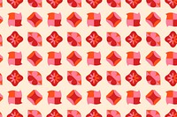 Pink geometric pattern background, retro, abstract design