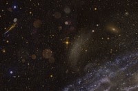 Realistic galaxy background, outer space, HD image