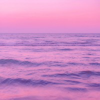 Pink dreamy beach background, nature aesthetic