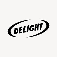 Black delight editable logo template vector