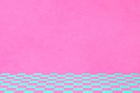 Pink funky background, checkered pattern design