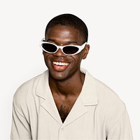 Happy African man with sunglasses