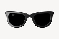 Black sunglasses, 3D rendering design