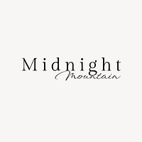 Minimal business logo editable template psd