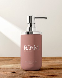 Skincare pump bottle, product packaging design