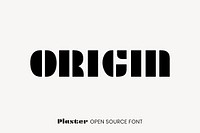 Plaster open source font by Sorkin Type