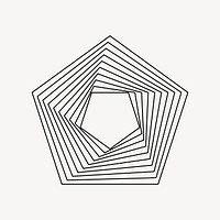 Polygon wireframe, abstract geometric illustration vector