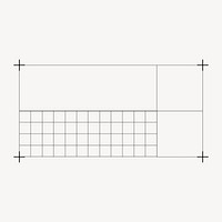 Abstract grid table, geometric graphic vector