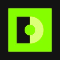 D logo element, green neon graphic vector