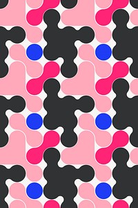 Pink abstract background, geometric pattern design