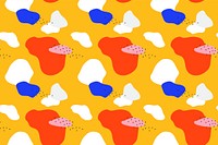 Cute abstract pattern background, colorful shapes graphic vector