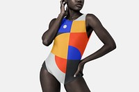 Retro one-piece swimsuit, women's Summer fashion