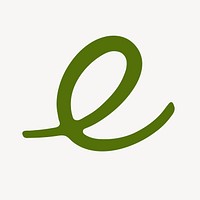 Green business logo element, letter design vector