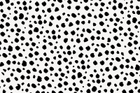 Doodle dots pattern background, black and white design psd