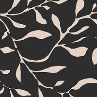 Abstract leafy pattern background, botanical design  vector