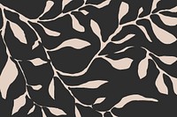 Abstract leafy pattern background, botanical design  vector