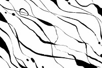 Abstract wavy background, black and white design vector