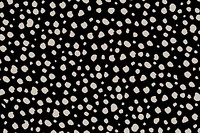 Doodle dots pattern background, black & beige design vector