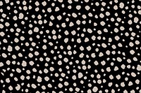 Doodle dots pattern background, black & beige design