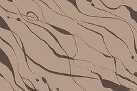 Abstract wavy background, brown design vector