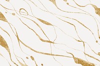 Abstract wavy background, gold glitter design vector