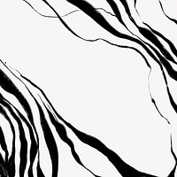 Abstract wavy border background, black and white design