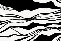 Abstract wave background, black and white design psd