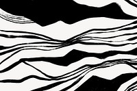 Abstract wave background, black and white design