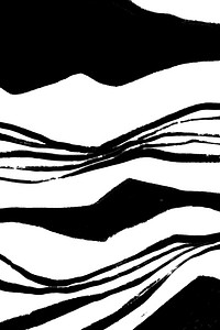 Abstract wave background, black and white design vector